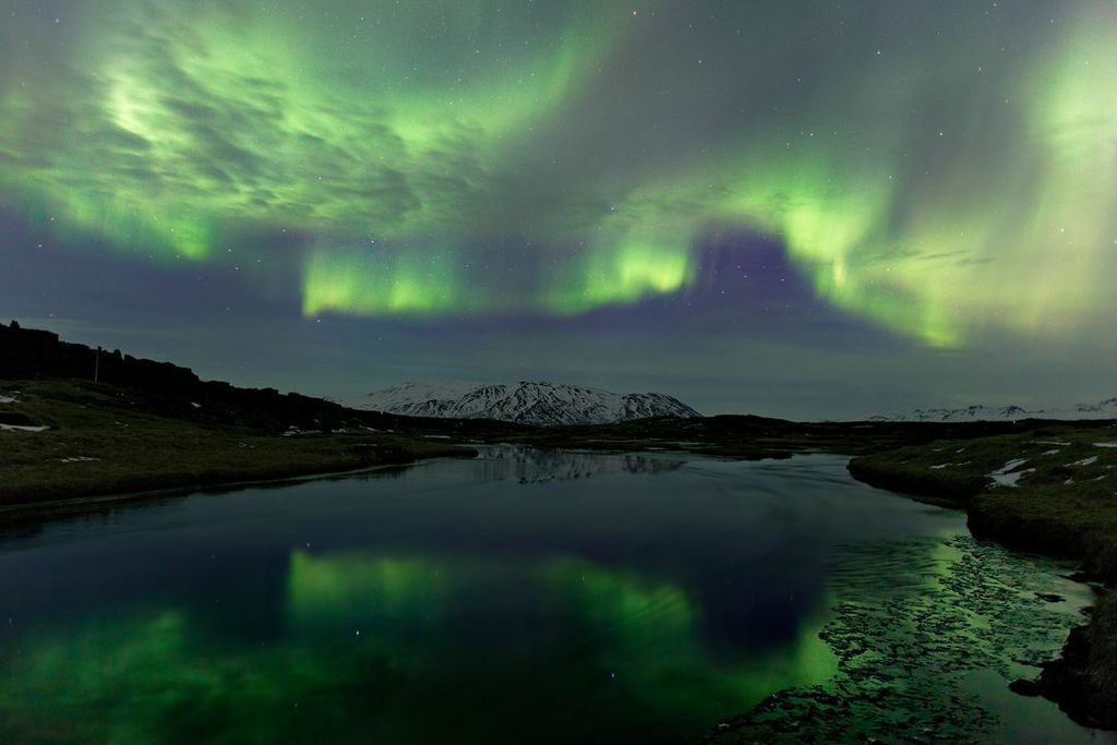 Resultado de imagen de aurora boreal islandia