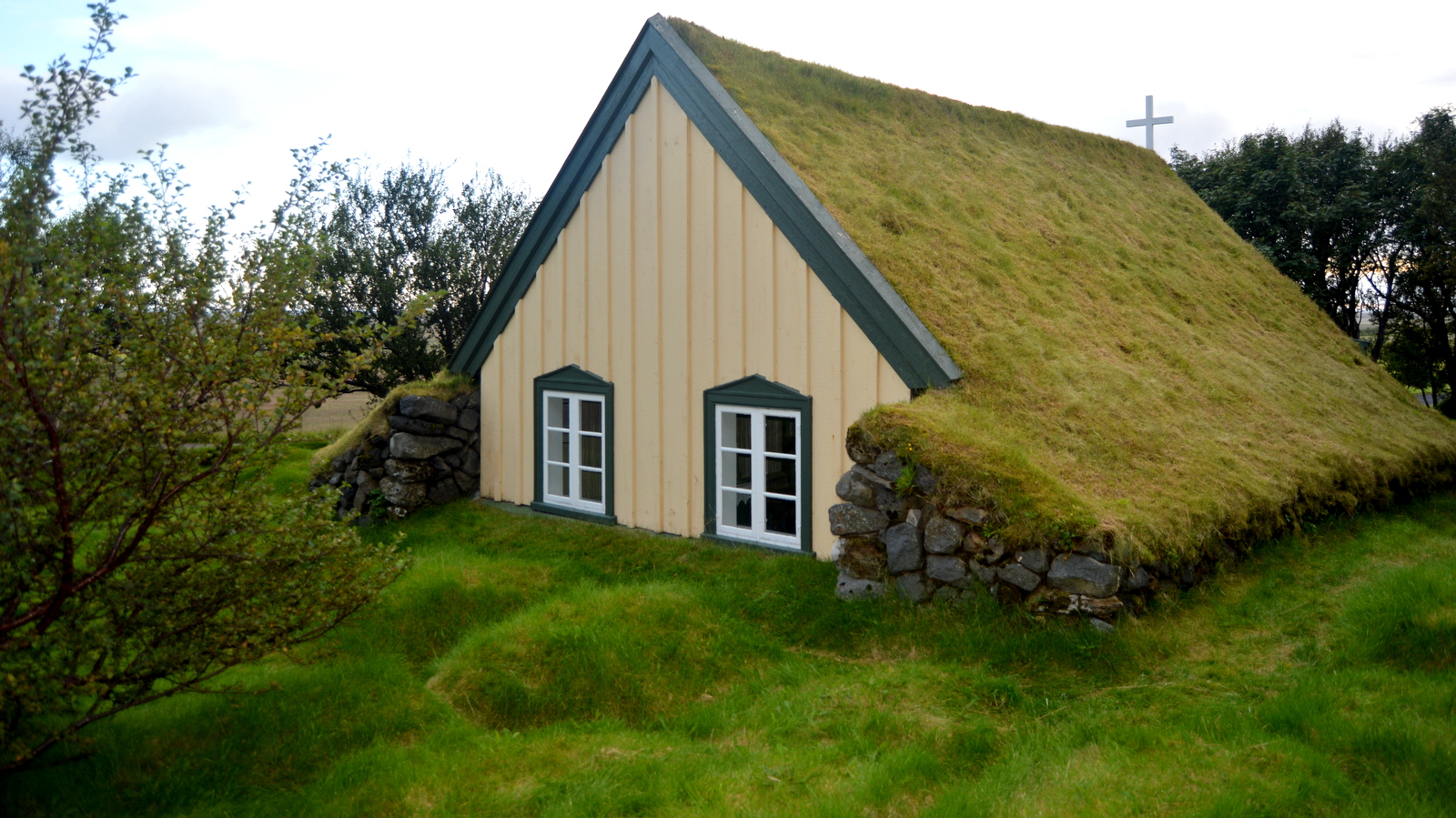 Hofskirkja Turf Church in Öræfi in South-East Iceland - the youngest of ...